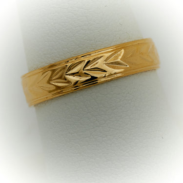 Anillo de Compromiso de Oro 10k para Hombre, Estilo Alianza con Diseños